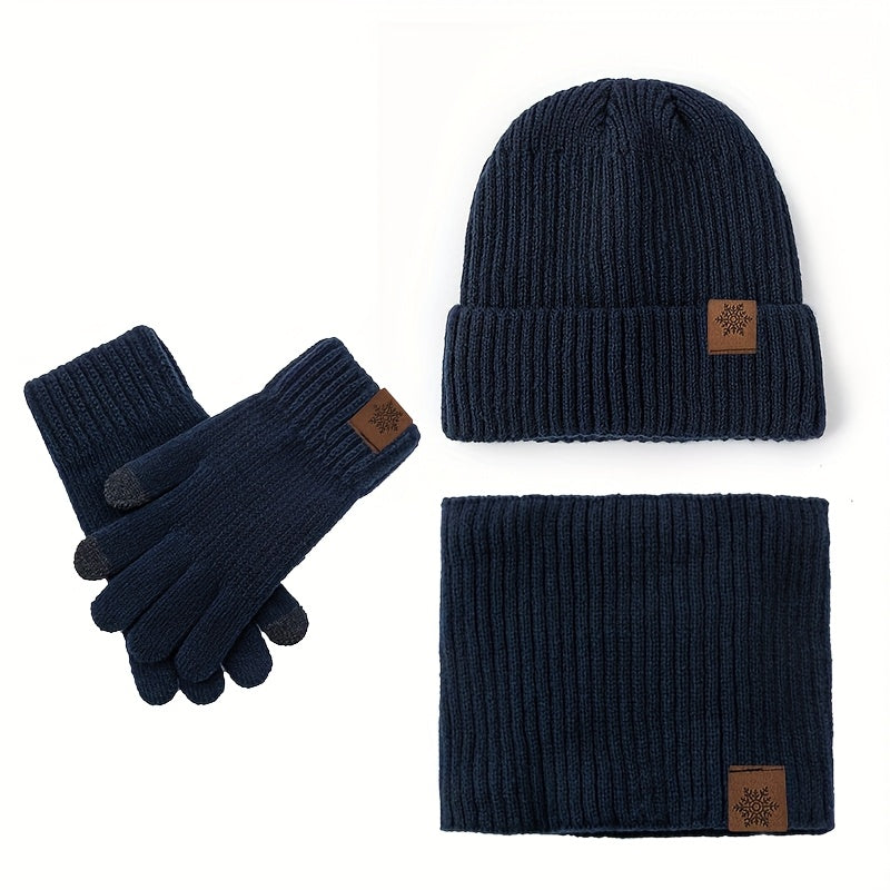 Gants de ski en maille — lot de 3 paires