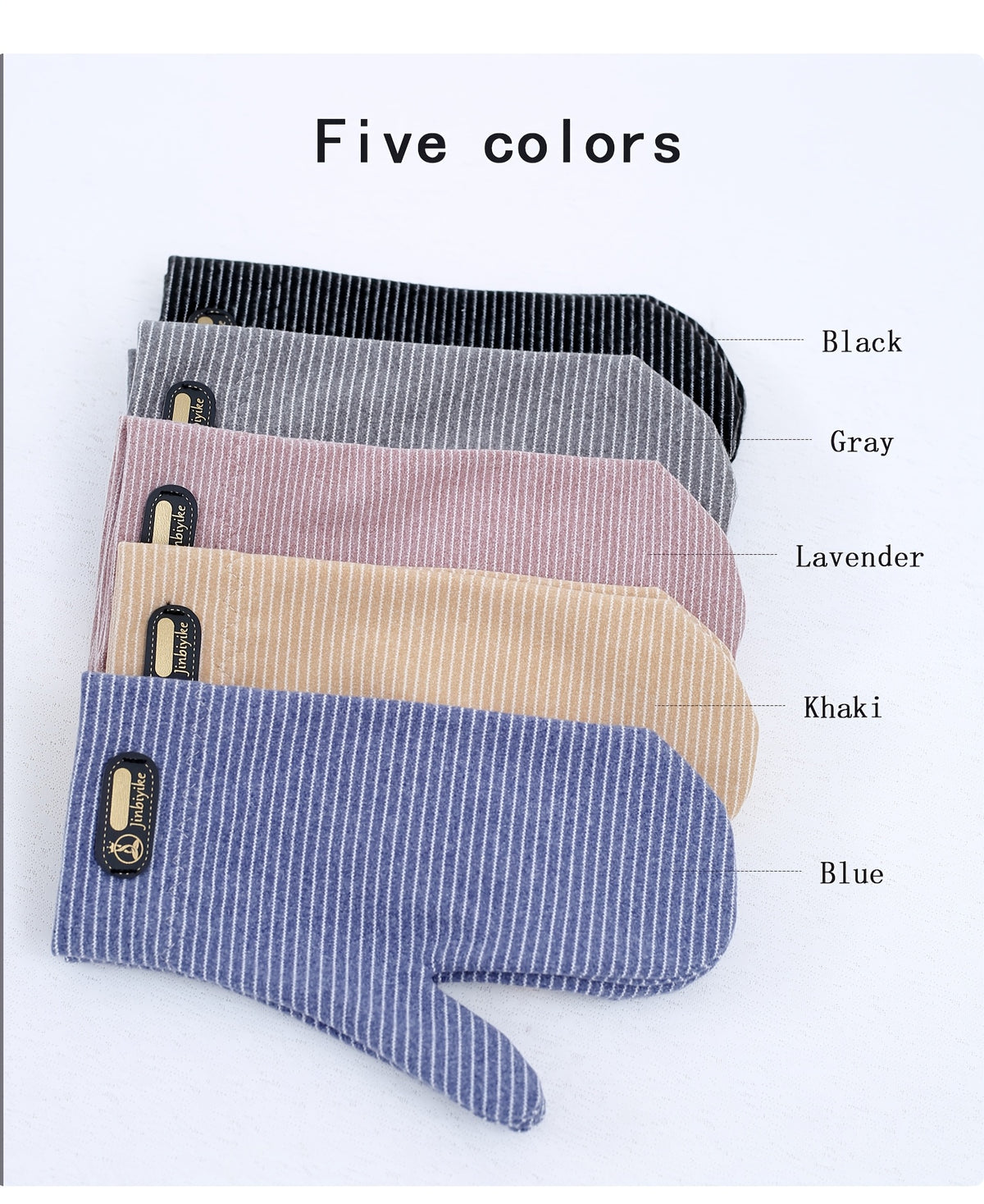 Gants sans doigts thermiques en maille, 5 coloris
