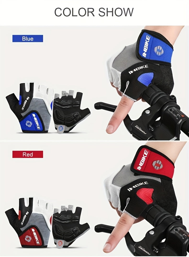 Mitaines de vélo à paume renforcée en simili cuir