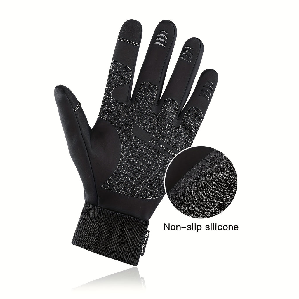 Gants tactiles antidérapants thermiques en maille, 2 coloris, du S au XL