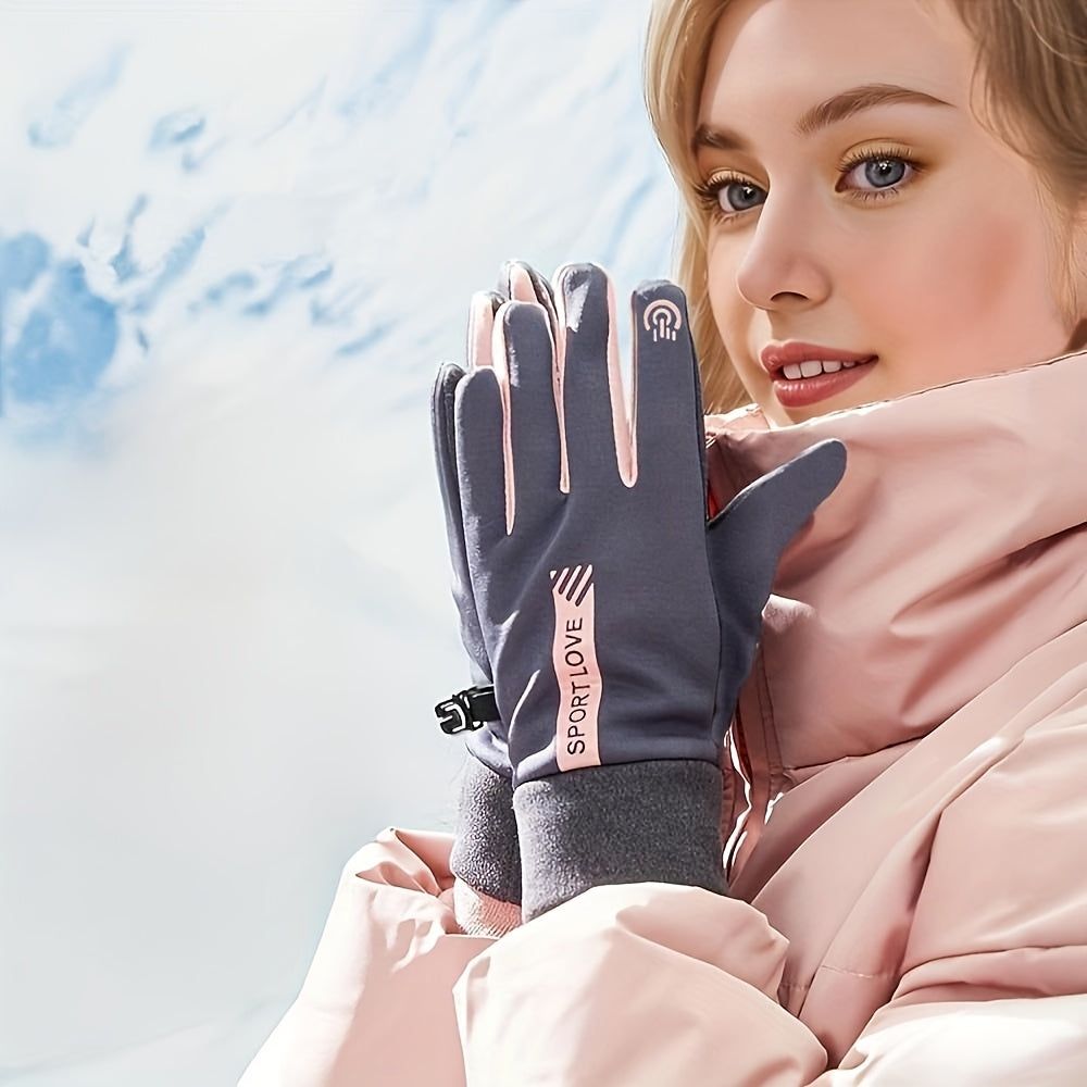 Gants de ski tactiles à picots