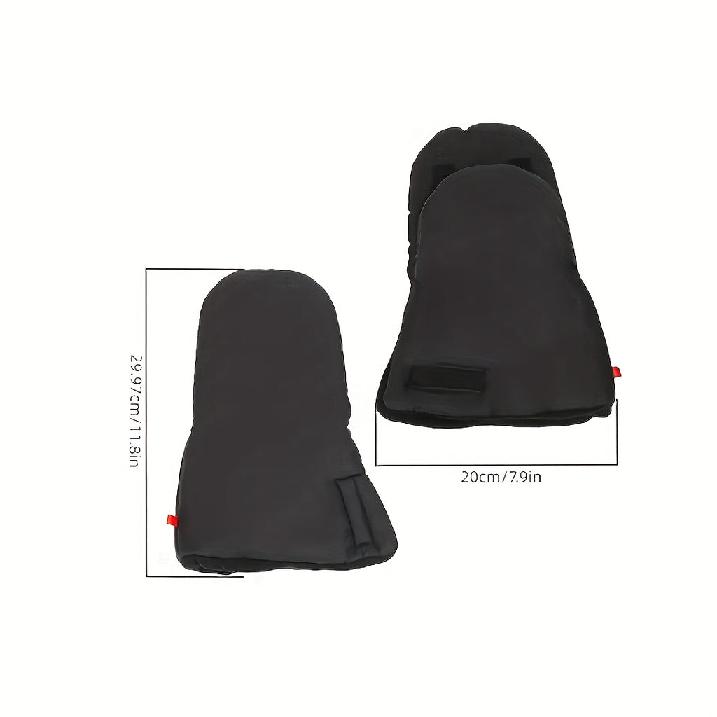 Moufles de moto imperméables à manchette longue en maille
