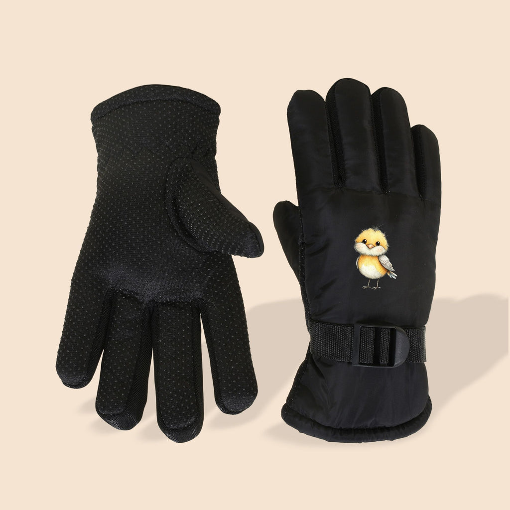 Gants de ski pour enfant, noir