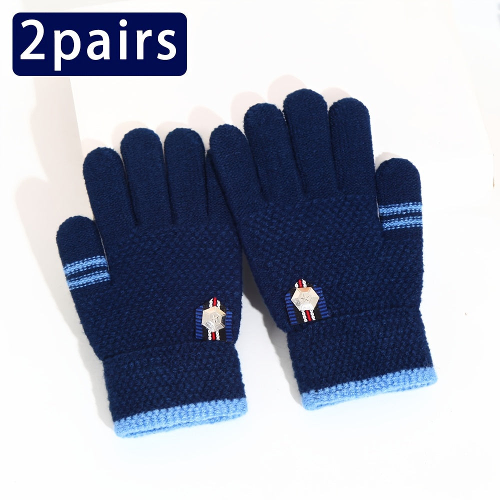 2 Paires De Bleu Marine