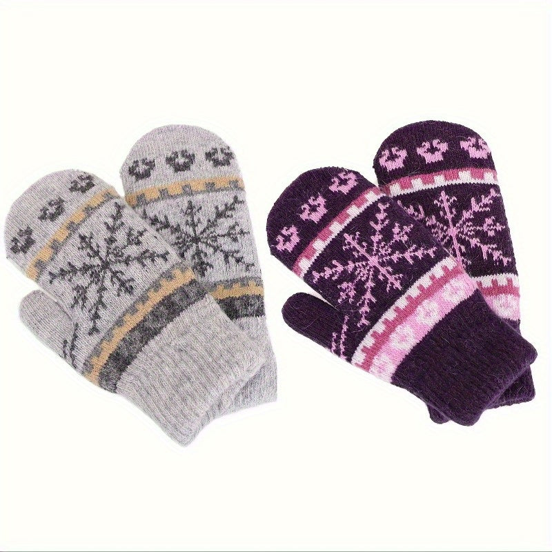 Gants mitaines en laine