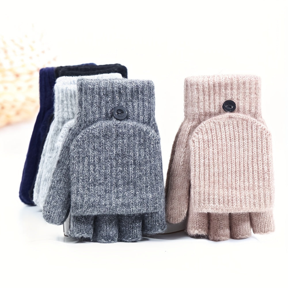 Gants sans doigts thermiques en laine