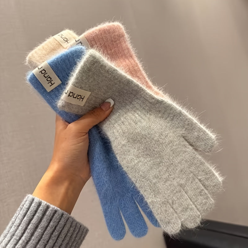 Gants doublés thermiques en maille