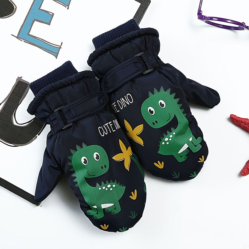 Gants de ski à dinosaures