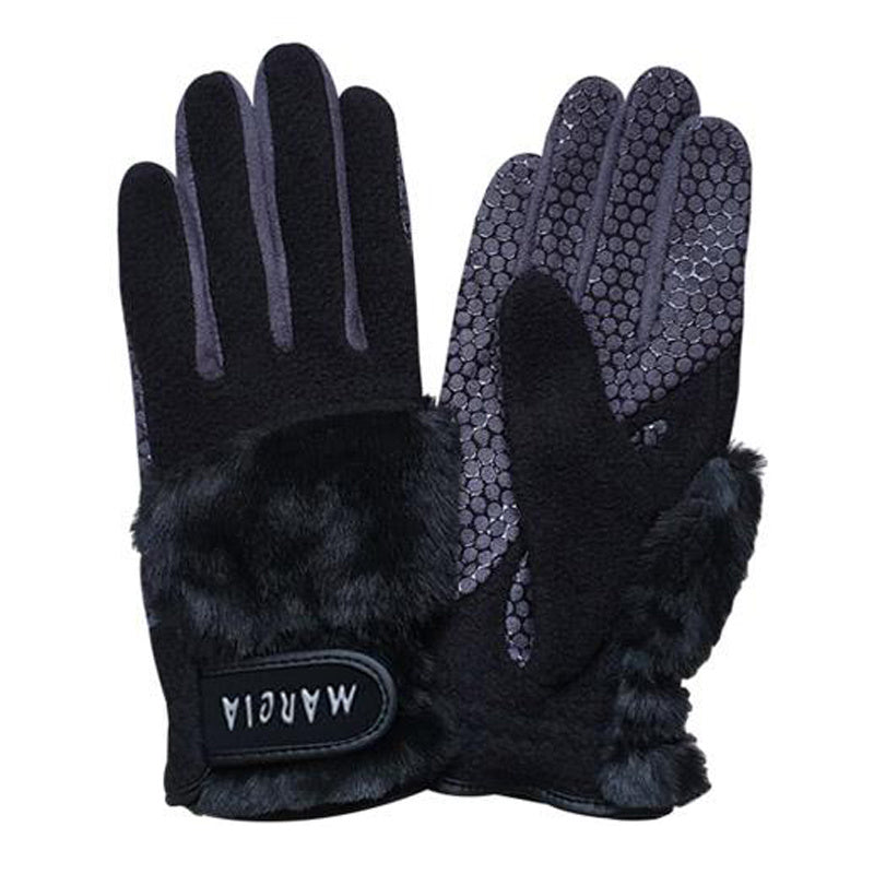 Gants antidérapants doublés en simili cuir