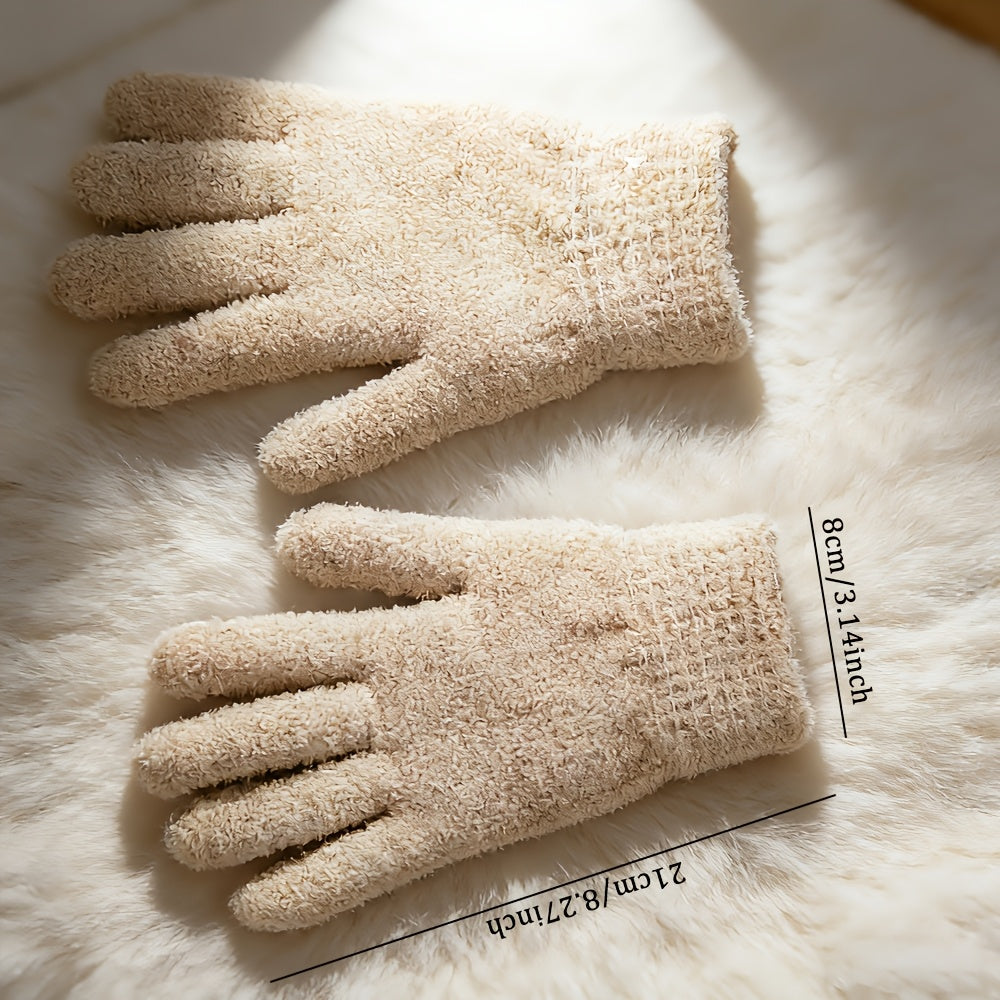 Gants en suédine, gris