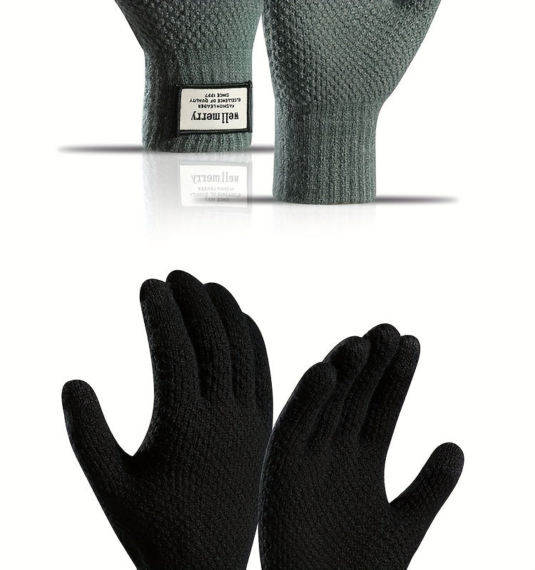 Gants thermiques en maille, 4 coloris, tactile
