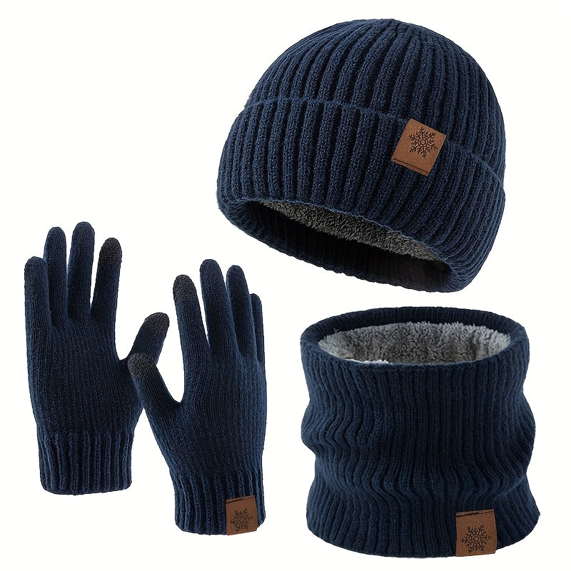 Gants de ski en maille — lot de 3 paires