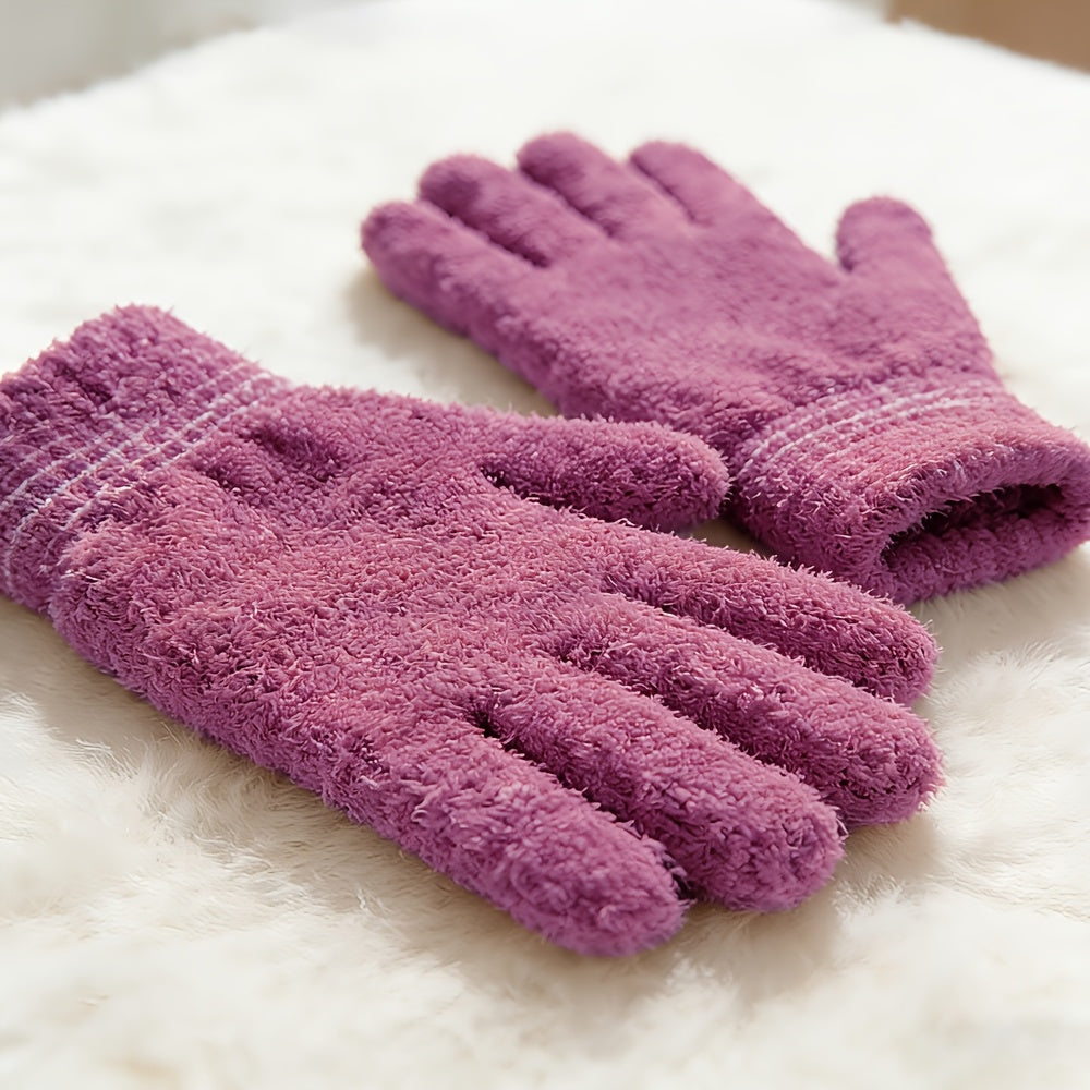 Gants en suédine, gris