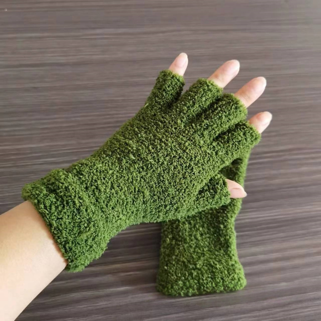 Gants thermiques longs en maille