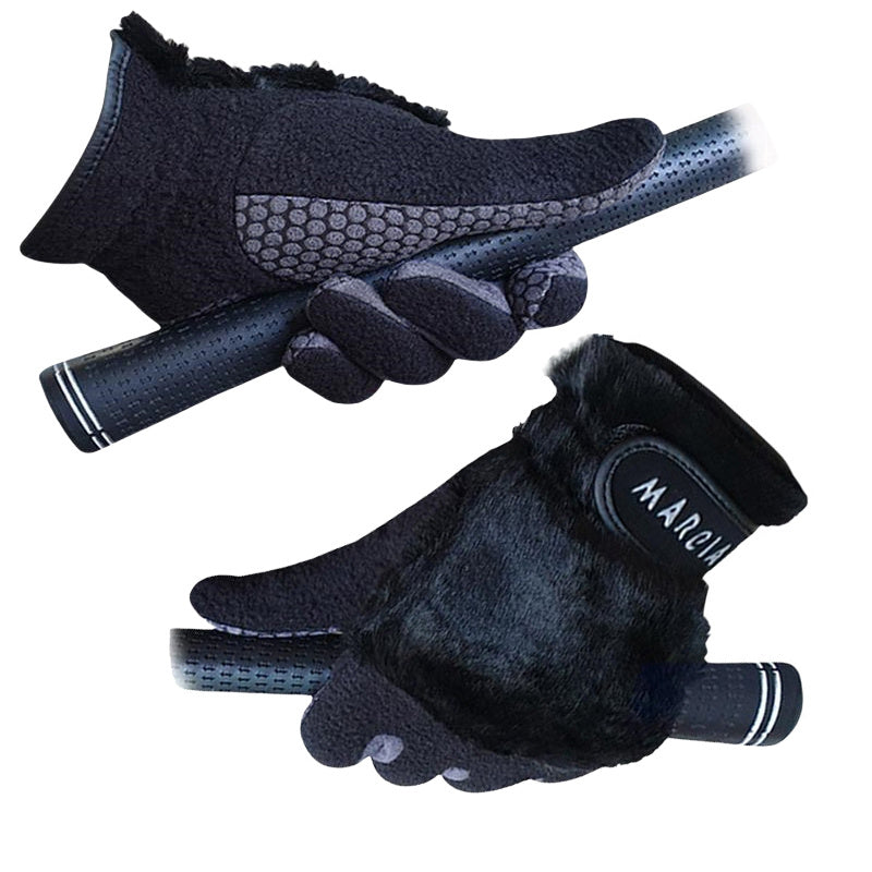 Gants antidérapants doublés en simili cuir