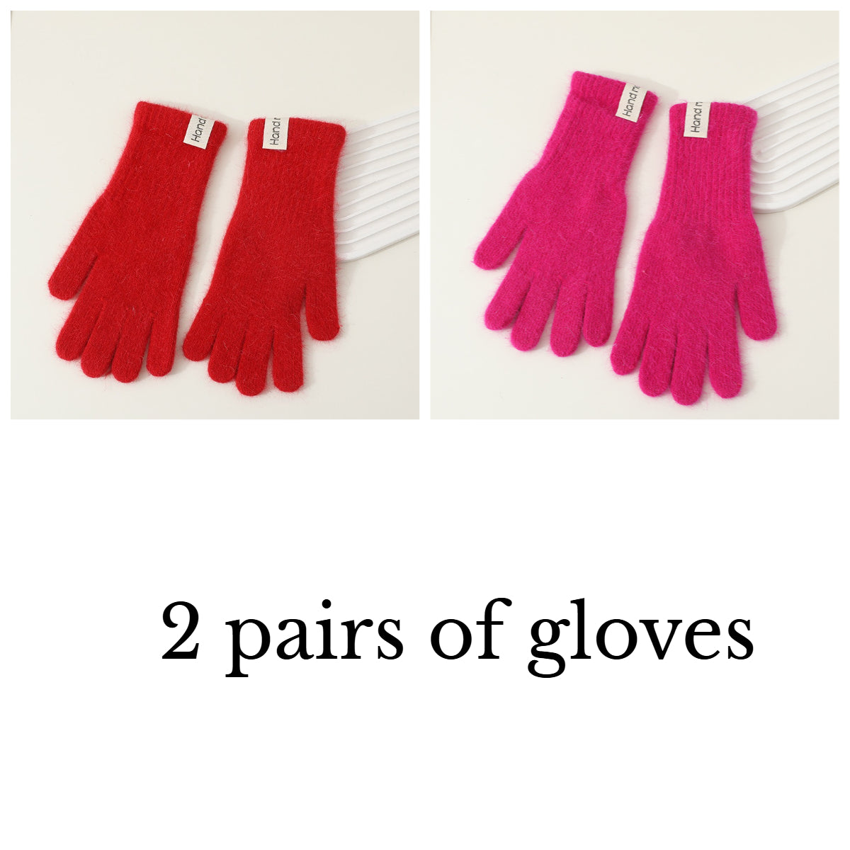 1 paire rouge + 1 paire rose rouge / 2 Paires Image