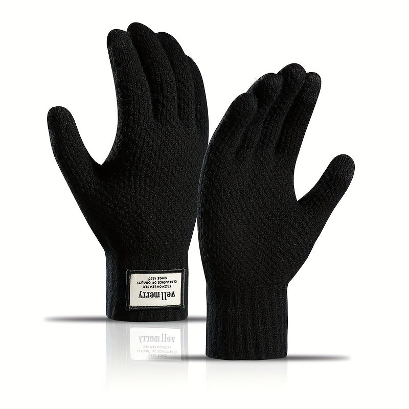 Gants thermiques en maille, 4 coloris, tactile