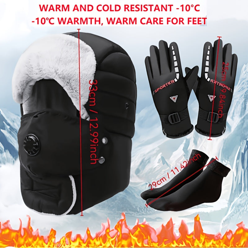 Gants coupe-vent thermiques en maille — lot de 3 paires, 2 coloris