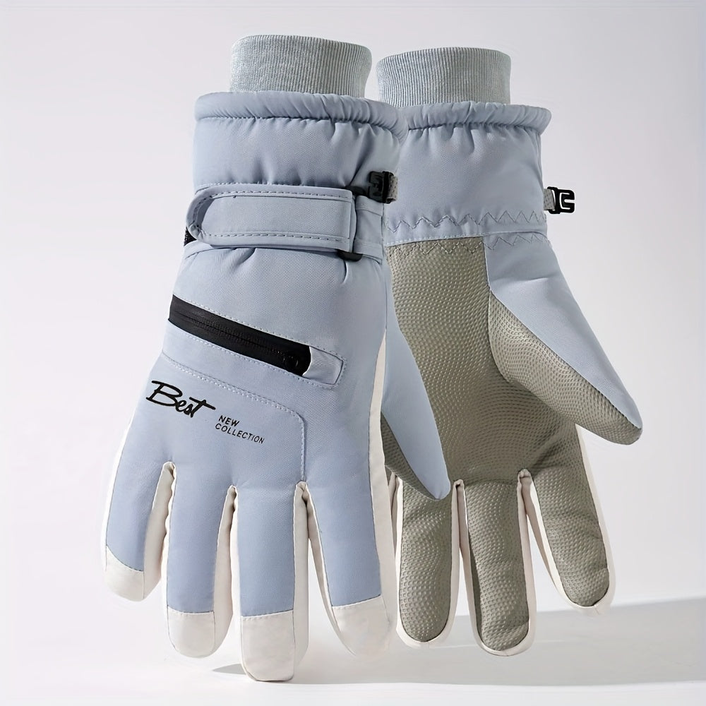 Gants tactiles coupe-vent imperméables en cuir