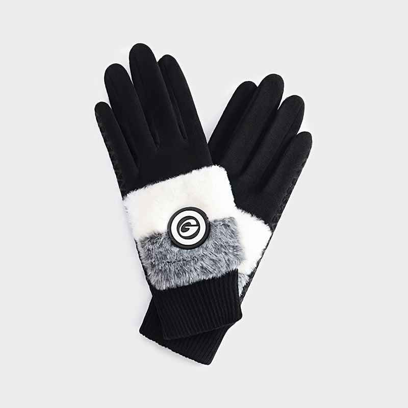 Gants tactiles coupe-vent antidérapants en maille, 4 coloris, noir