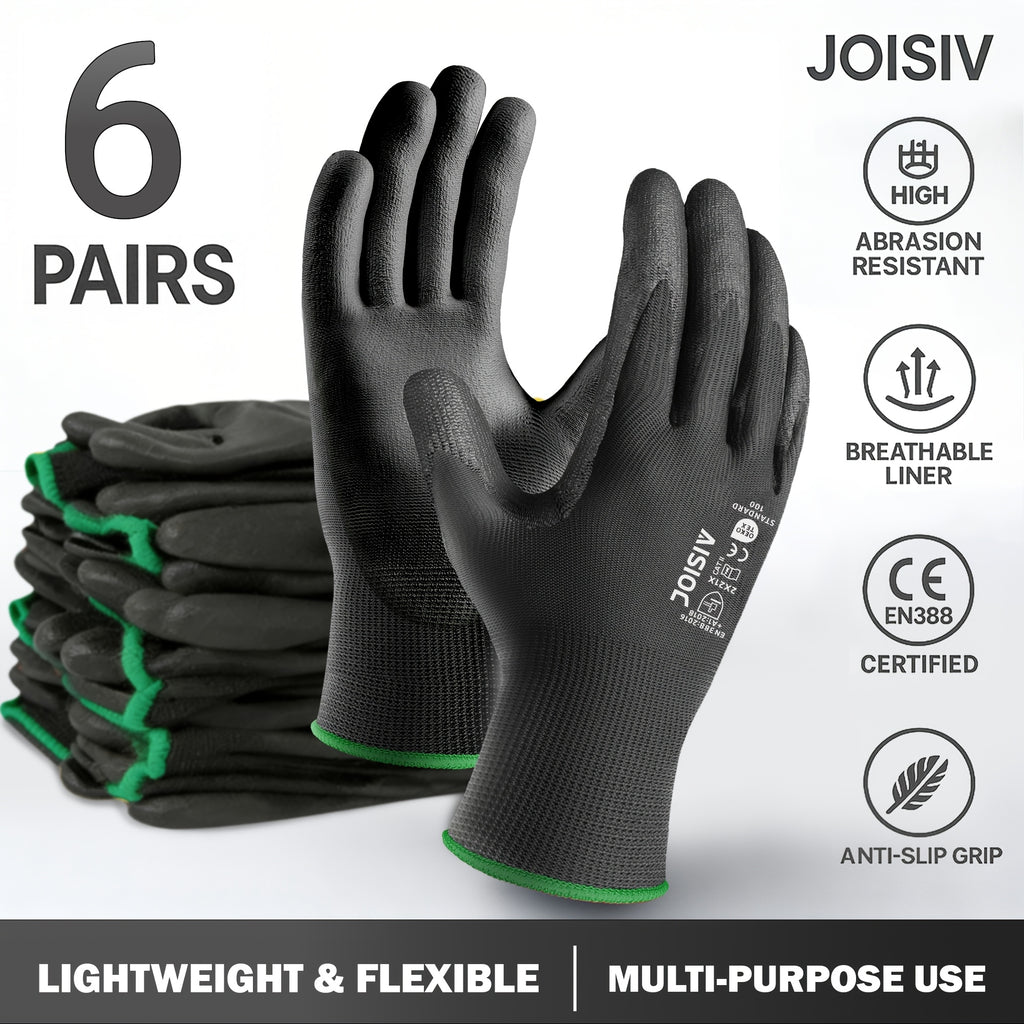 Noir-12pcs(6 Paires) / S