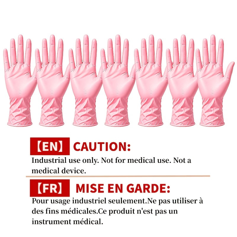 Gants jetables à manchette longue en nitrile