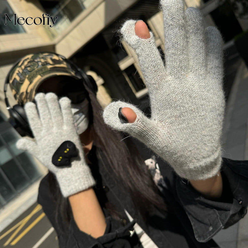 Gants thermiques en maille, 7 coloris, tactile