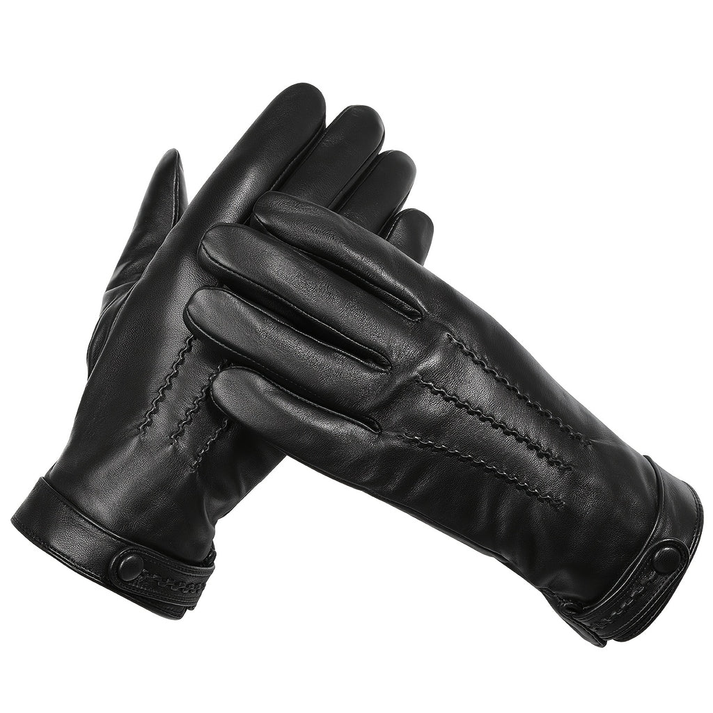 Gants en cuir, 3 coloris, cuir de mouton