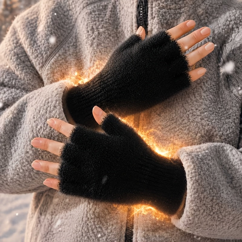 Gants sans doigts de conduite en maille
