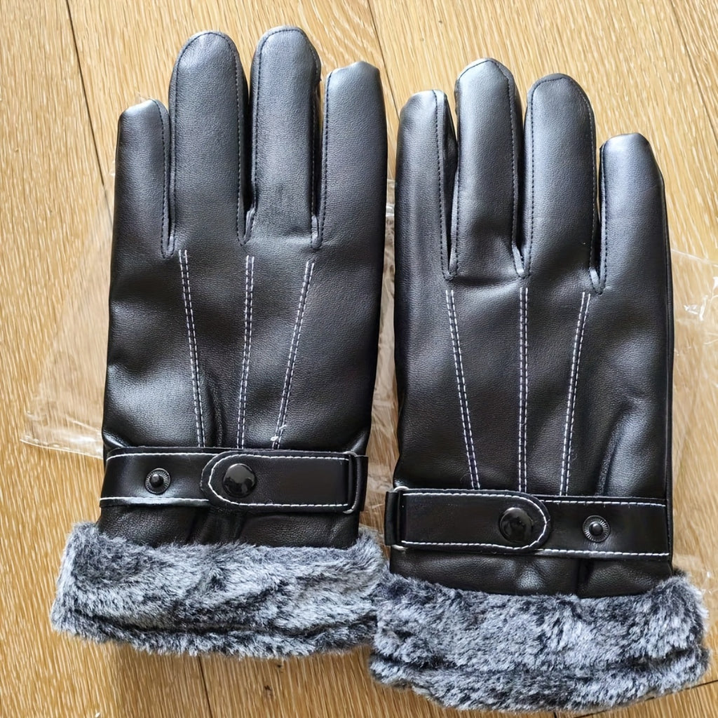 Gants chauds en polaire à trois lignes【1 paire】