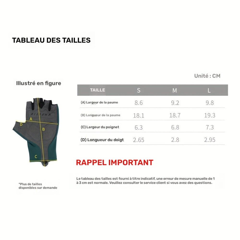 Mitaines de vélo à bandes réfléchissantes en simili cuir