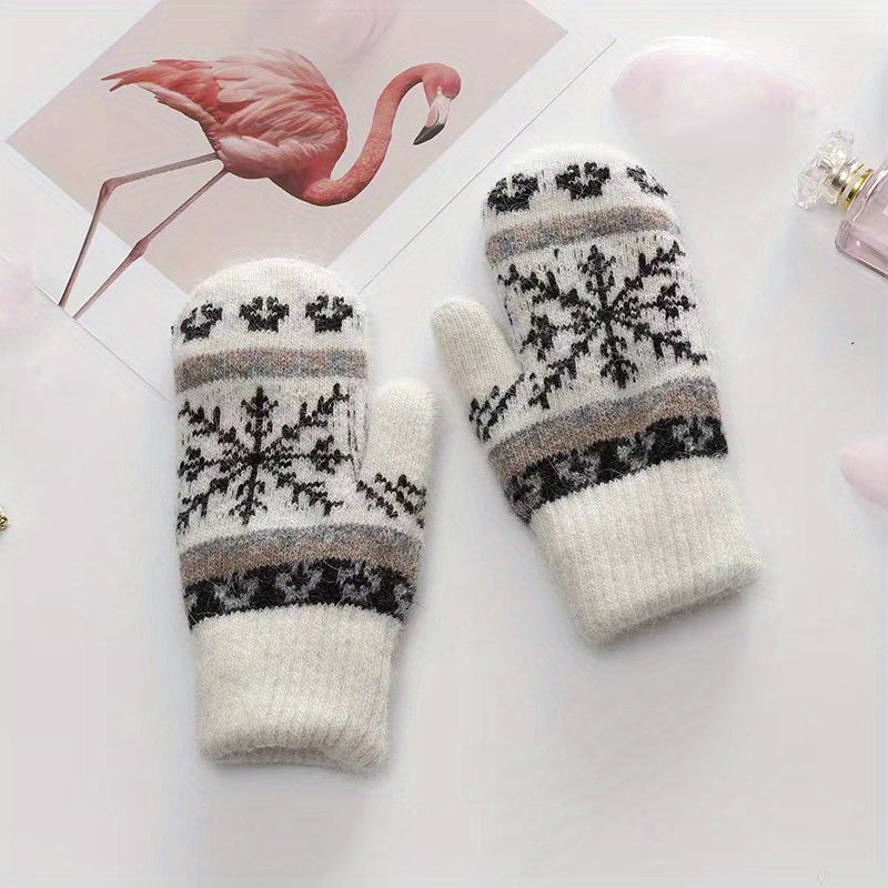 Gants mitaines en laine