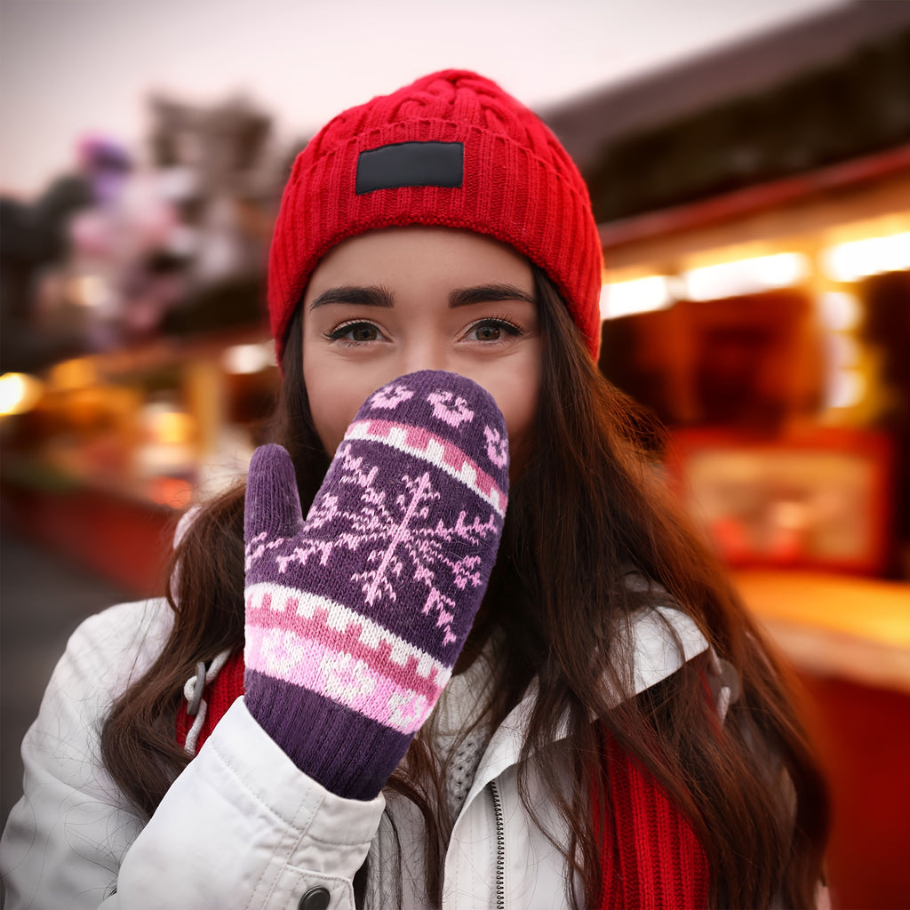 Gants mitaines en laine