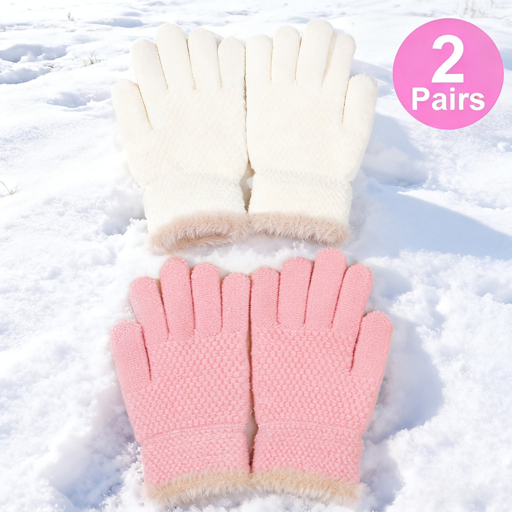 2 paires, rose + blanc