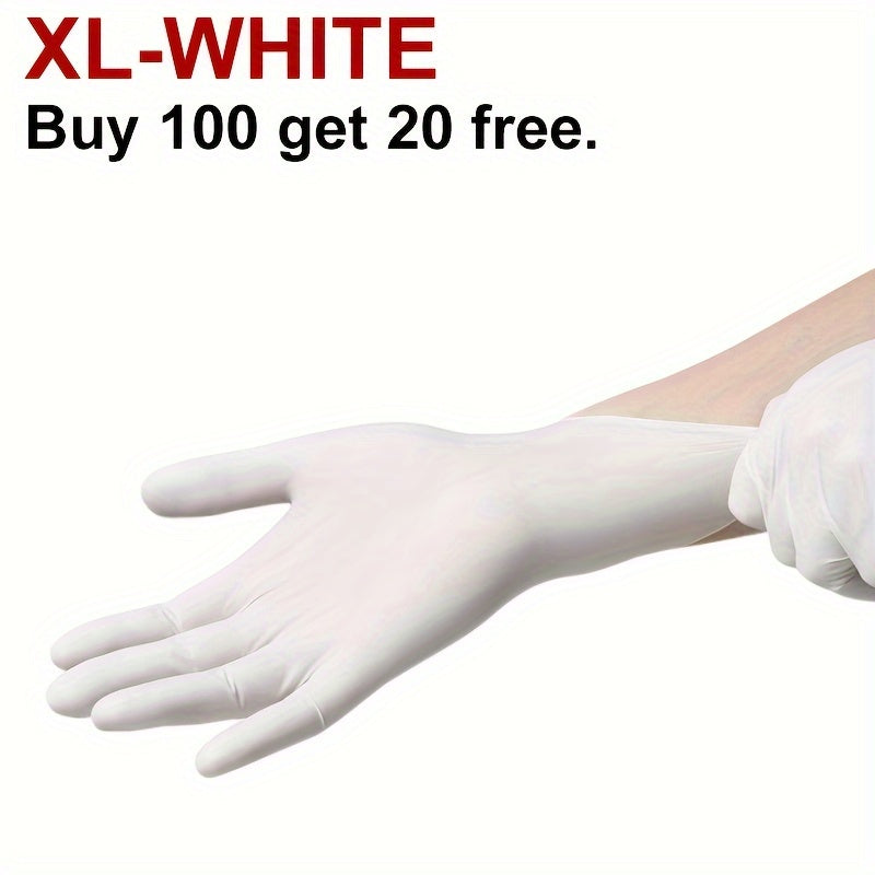 Blanc / XL (100 pièces + 20 pièces)