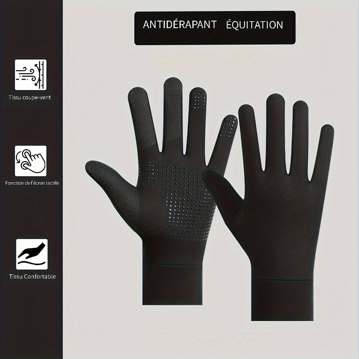 Gants, 4 coloris, du M au L
