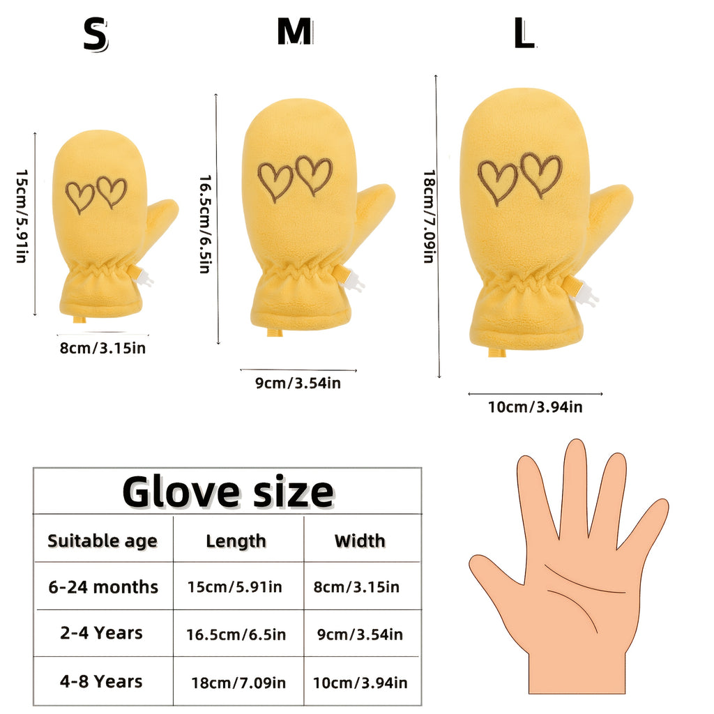 Gants en maille pour bébé