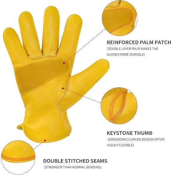 Gants de travail en cuir