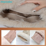 Ensemble 2 pièces — écharpe et gants en polyester