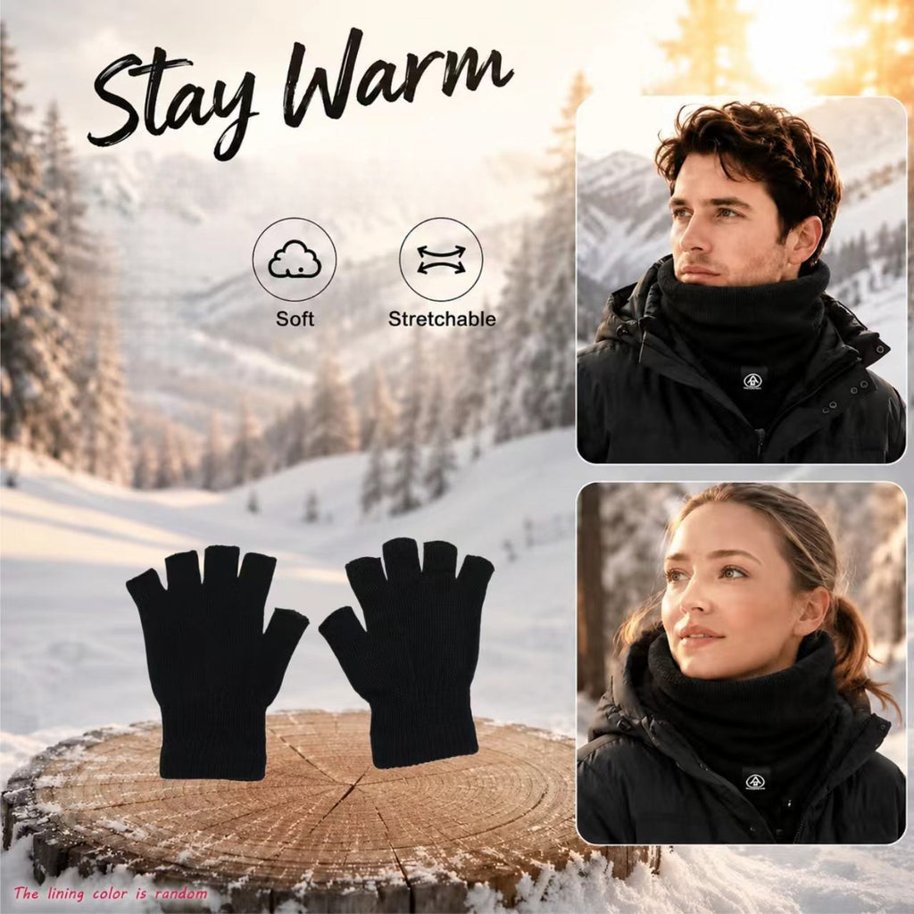 Gants en maille, tissé