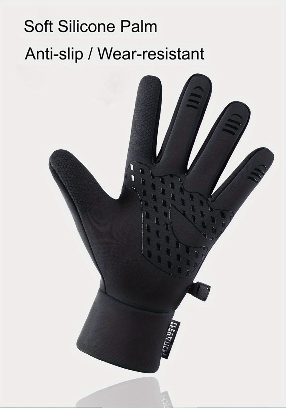 Gants antidérapants de vélo en simili cuir