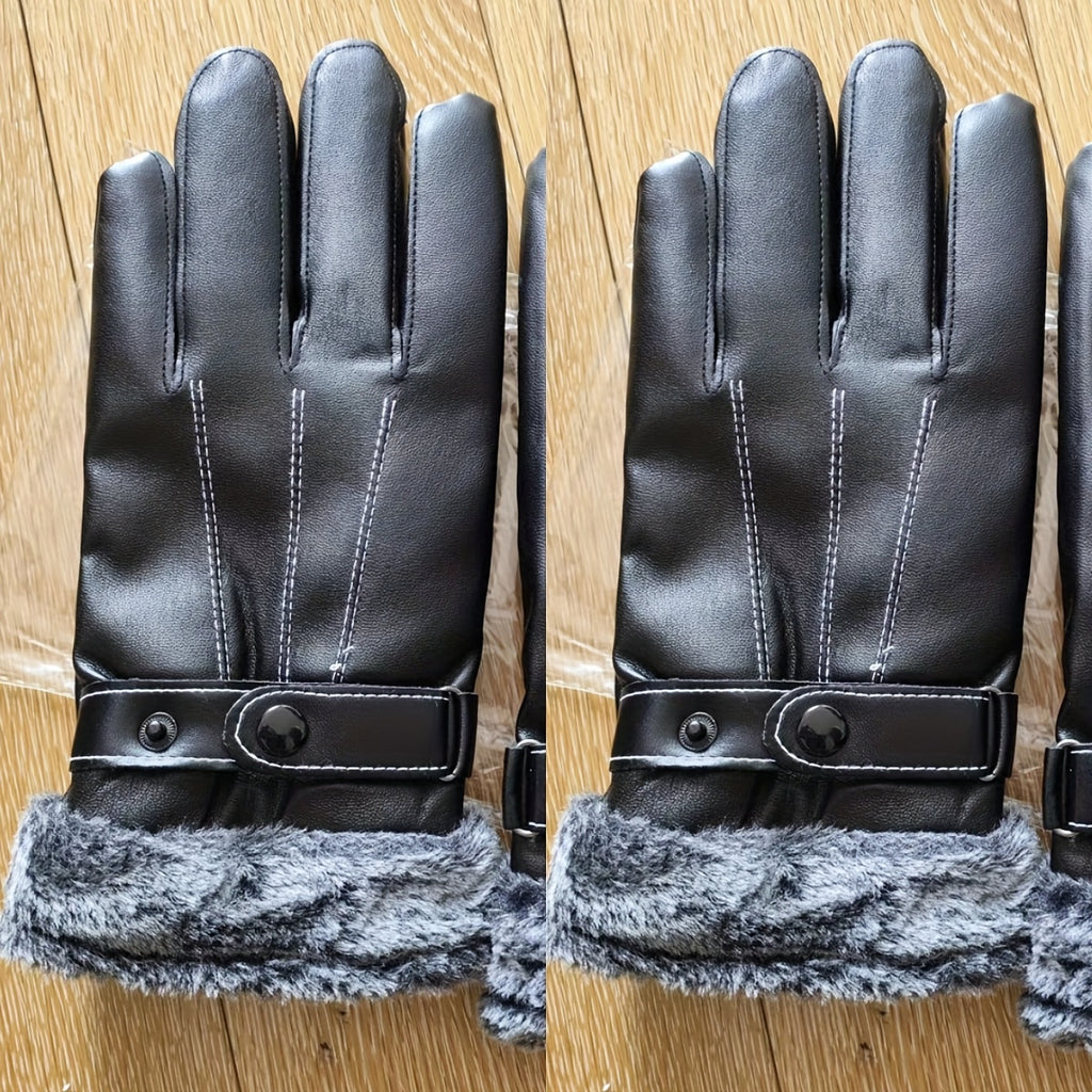 Polaire trois fils 【2 paires】 gants chauds
