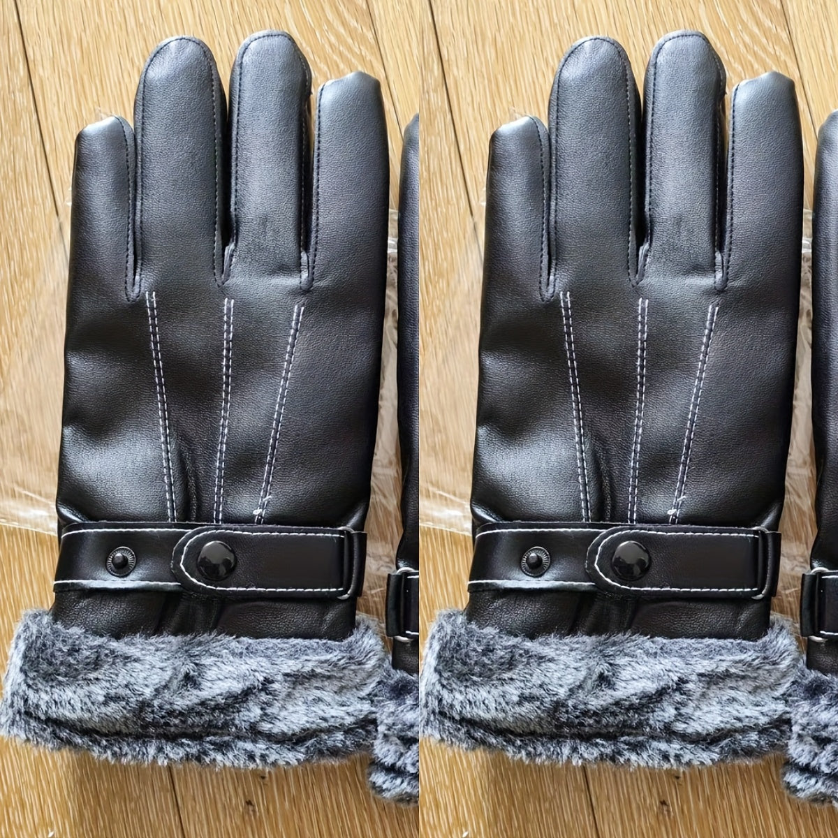 Polaire trois fils 【2 paires】 gants chauds