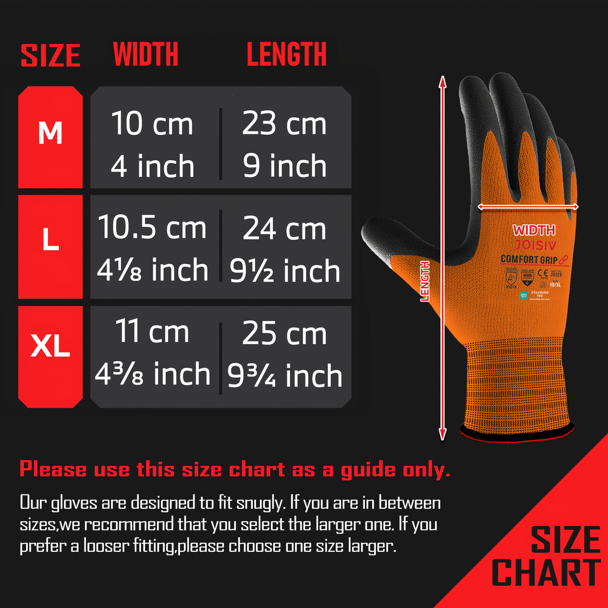 Gants de travail tactiles en maille enduite — lot de 20 paires