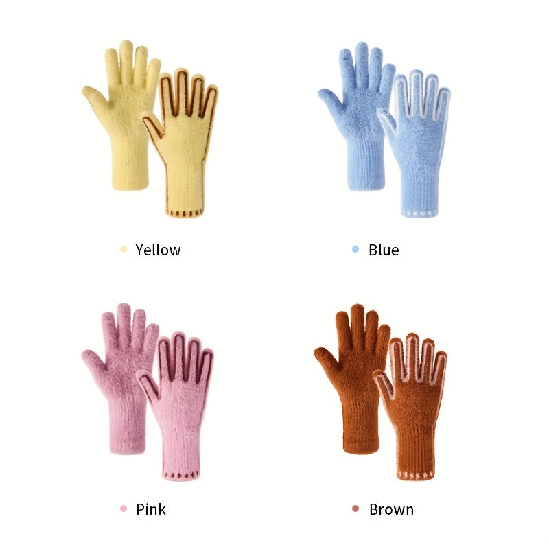 Gants tactiles coupe-vent doublés