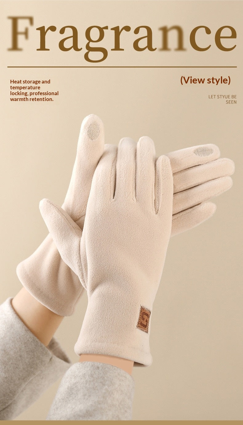 Gants de conduite en maille, noir
