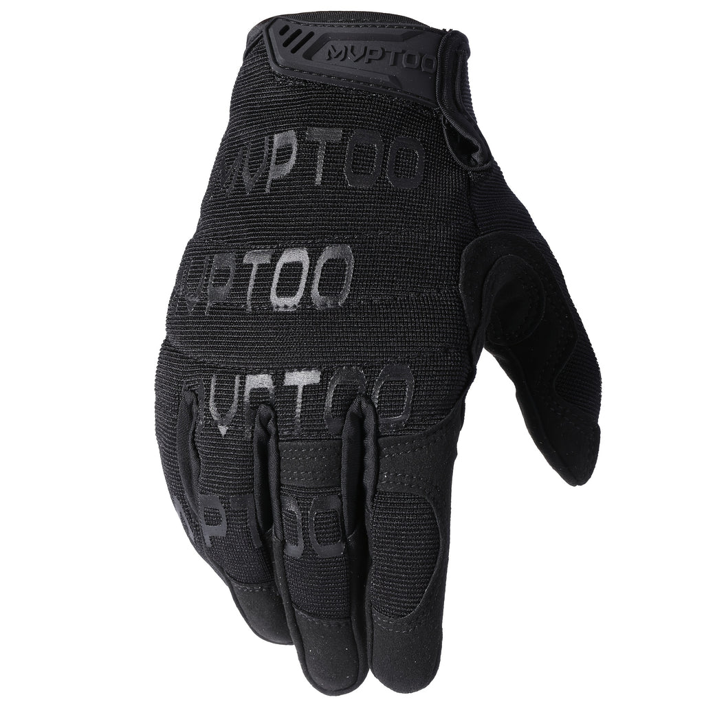 Gants de vélo, dos respirant, noir