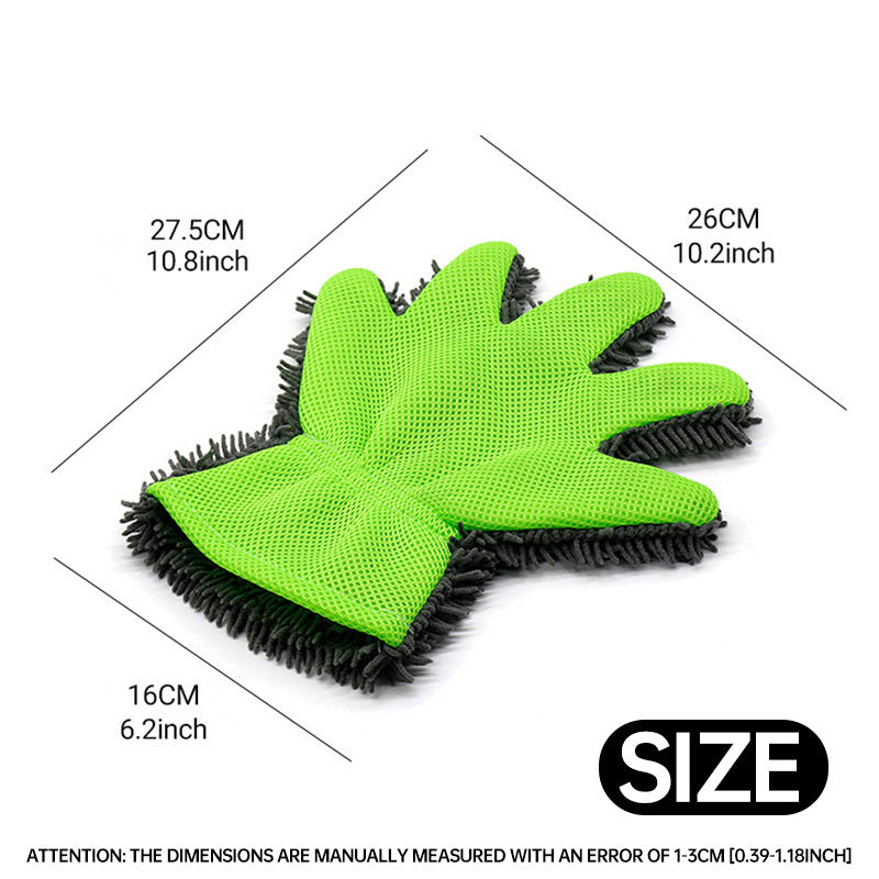 Gants de lavage antidérapants à picots en maille