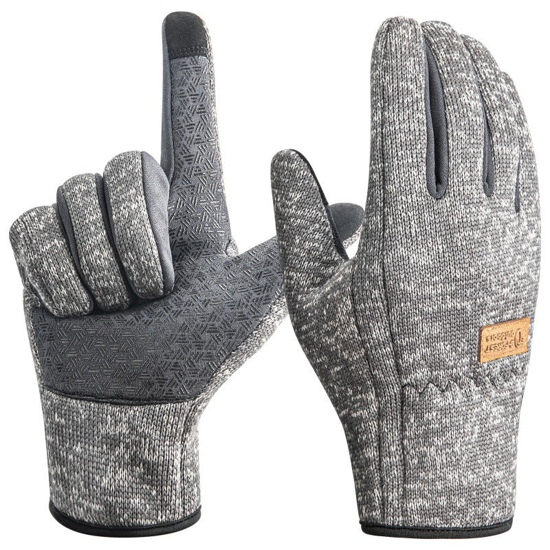 Gants tactiles coupe-vent de ski en maille, 2 coloris, du S au XL