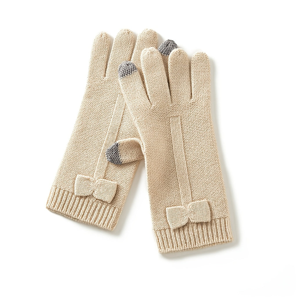 Gants longs en laine